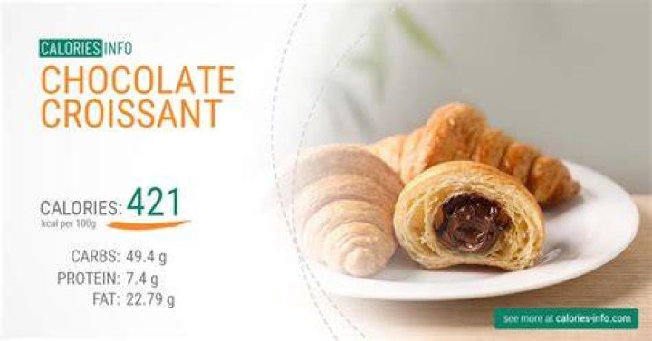 How many calories in a chocolate croissant