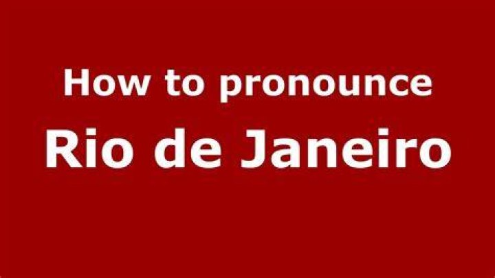How to pronounce rio de janeiro