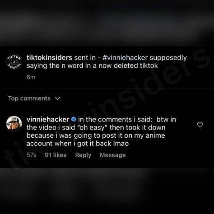 Is Vinnie Hacker Cancelled For Saying The N-word? TikTok Drama Explained