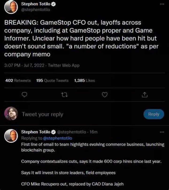Mike Recupero Salary And Net Worth: How Much Does GameStop CFO Earn?