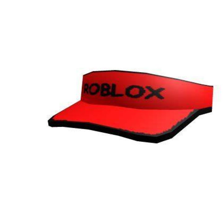 What word is featured on the roblox visor hat